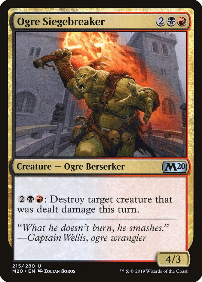 Ogre Siegebreaker [Core Set 2020] | Anubis Games and Hobby