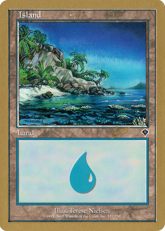 Island (rl337a) (Raphael Levy) [World Championship Decks 2002] | Anubis Games and Hobby