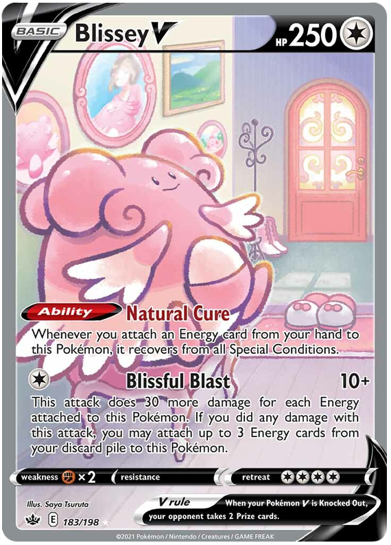 Blissey V (183/198) [Sword & Shield: Chilling Reign] | Anubis Games and Hobby