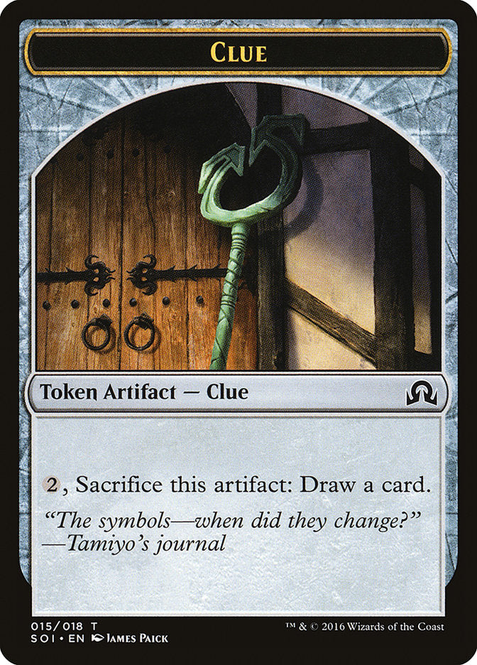 Clue Token (015/018) [Shadows over Innistrad Tokens] | Anubis Games and Hobby