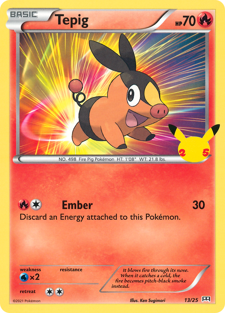 Tepig (13/25) [McDonald's 25th Anniversary] | Anubis Games and Hobby