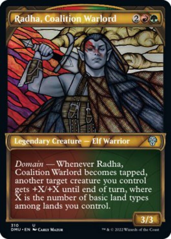 Radha, Coalition Warlord (Showcase) [Dominaria United] | Anubis Games and Hobby