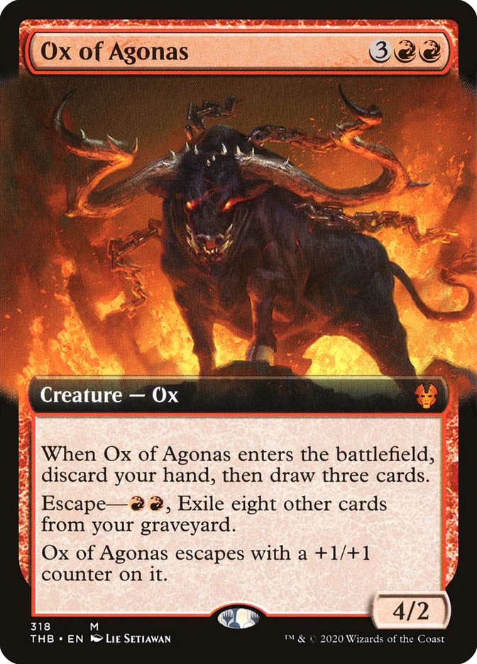 Ox of Agonas (Extended Art) [Theros Beyond Death] | Anubis Games and Hobby