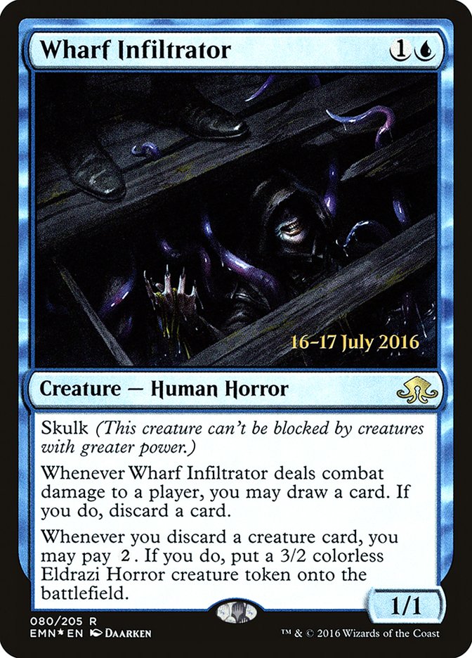 Wharf Infiltrator [Eldritch Moon Prerelease Promos] | Anubis Games and Hobby
