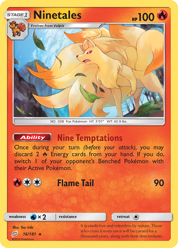 Ninetales (16/181) [Sun & Moon: Team Up] | Anubis Games and Hobby