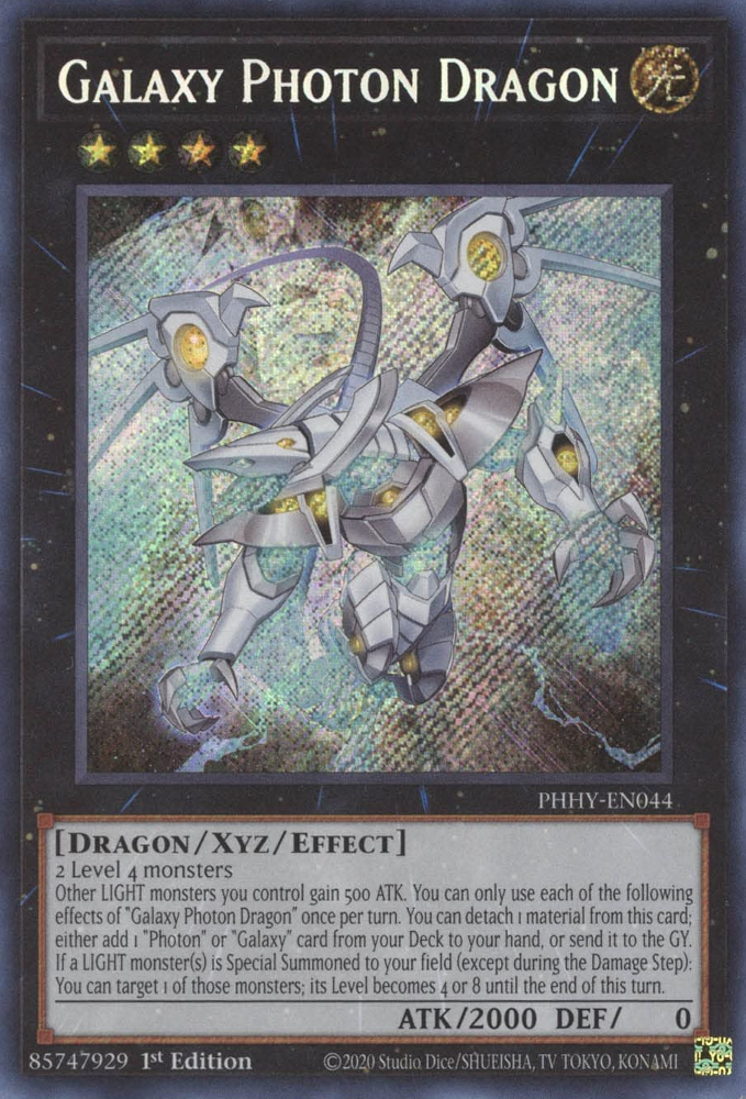 Galaxy Photon Dragon [PHHY-EN044] Secret Rare | Anubis Games and Hobby