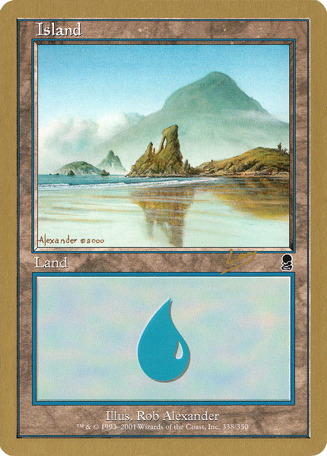 Island (rl338) (Raphael Levy) [World Championship Decks 2002] | Anubis Games and Hobby