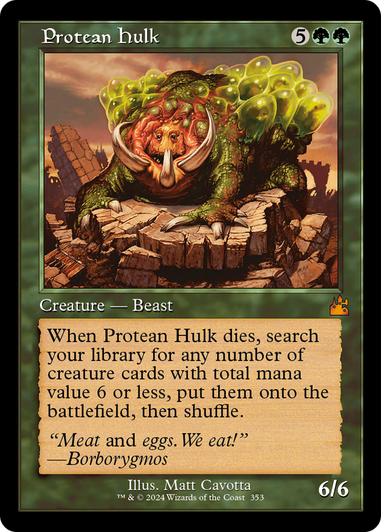 Protean Hulk (Retro Frame) [Ravnica Remastered] | Anubis Games and Hobby