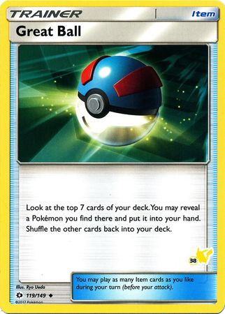 Great Ball (119/149) (Pikachu Stamp #38) [Battle Academy 2020] | Anubis Games and Hobby