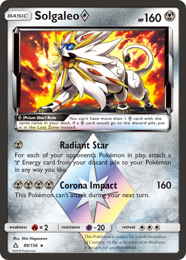 Solgaleo (89/156) (Prism Star) [Sun & Moon: Ultra Prism] | Anubis Games and Hobby