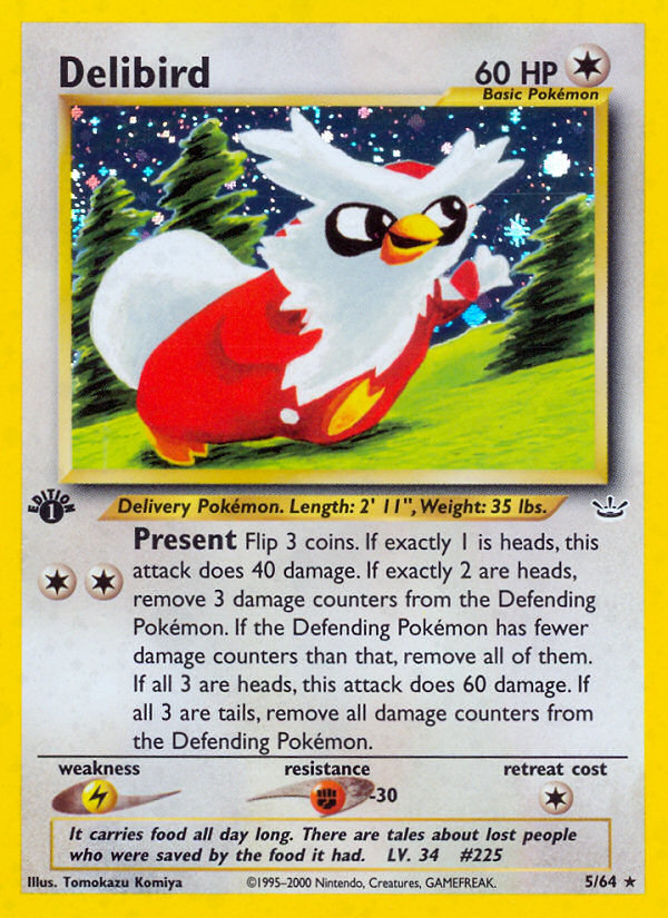 Delibird (5/64) [Neo Revelation 1st Edition] | Anubis Games and Hobby