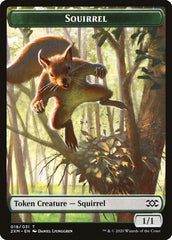 Demon // Squirrel Double-Sided Token [Double Masters Tokens] | Anubis Games and Hobby