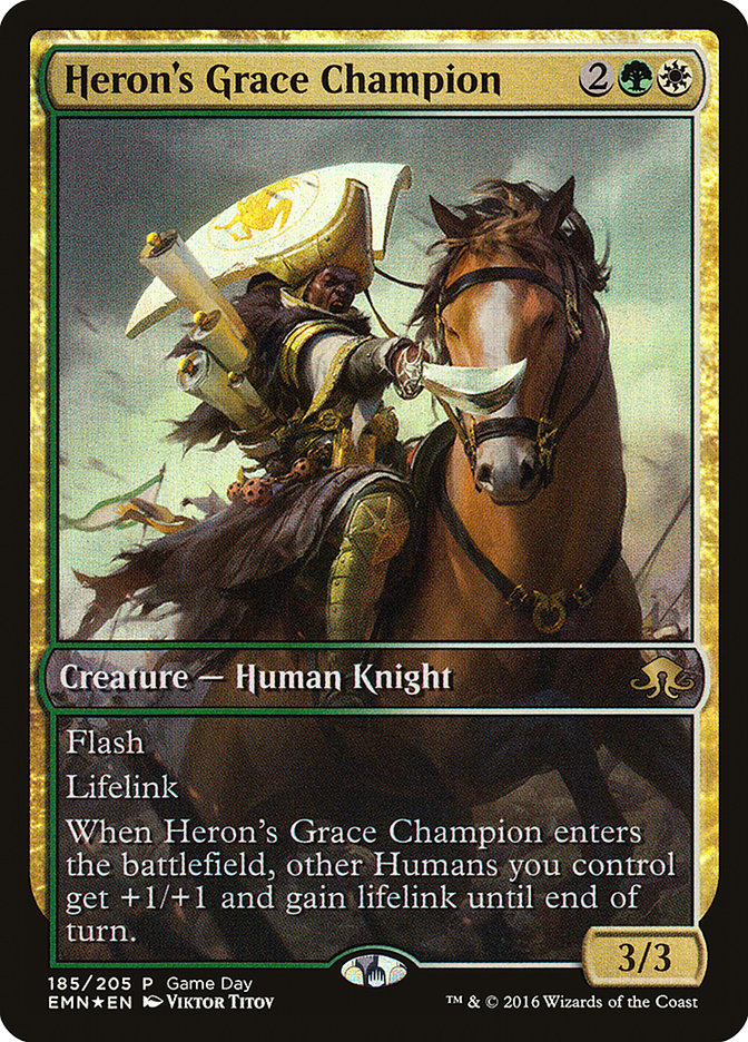 Heron's Grace Champion (Game Day) [Eldritch Moon Promos] | Anubis Games and Hobby