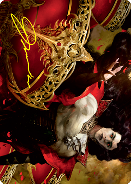 Bloodvial Purveyor Art Card (Gold-Stamped Signature) [Innistrad: Crimson Vow Art Series] | Anubis Games and Hobby