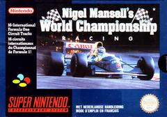 Nigel Mansell's World Championship Racing - PAL Super Nintendo | Anubis Games and Hobby