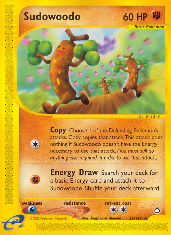 Sudowoodo (36/147) [Aquapolis] | Anubis Games and Hobby