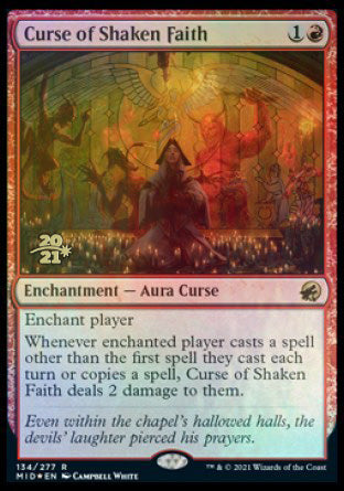 Curse of Shaken Faith [Innistrad: Midnight Hunt Prerelease Promos] | Anubis Games and Hobby