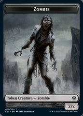 Zombie // Horror Double-Sided Token [Commander 2021 Tokens] | Anubis Games and Hobby