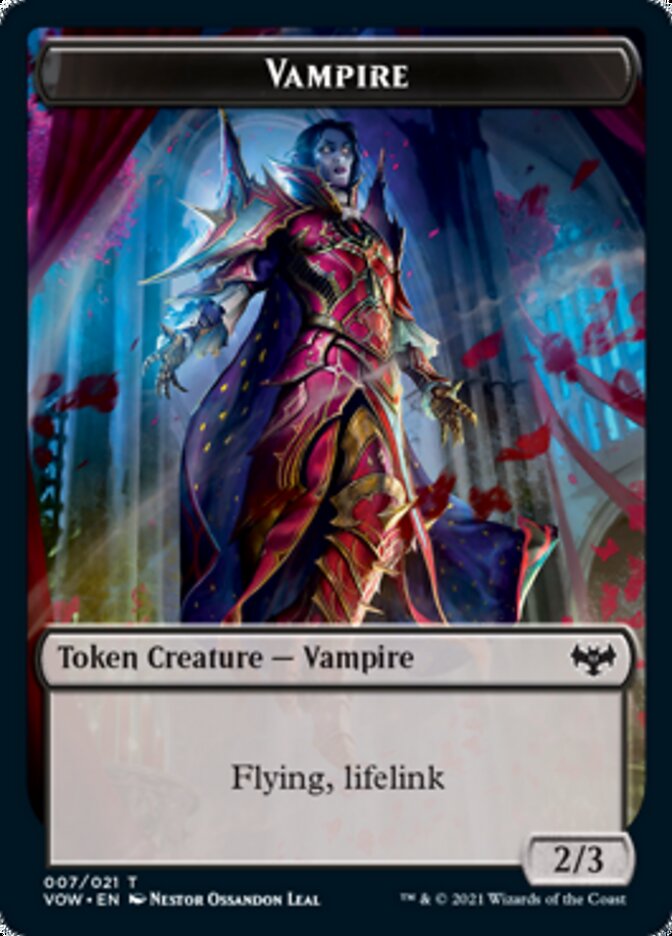 Vampire Token (007) [Innistrad: Crimson Vow Tokens] | Anubis Games and Hobby