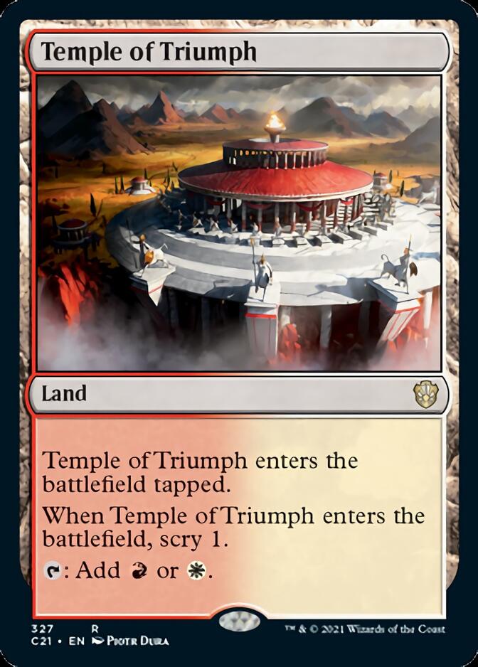 Temple of Triumph [Commander 2021] | Anubis Games and Hobby