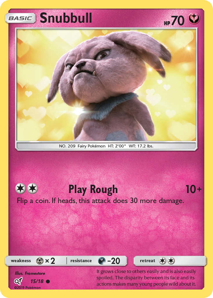 Snubbull (15/18) [Sun & Moon: Detective Pikachu] | Anubis Games and Hobby