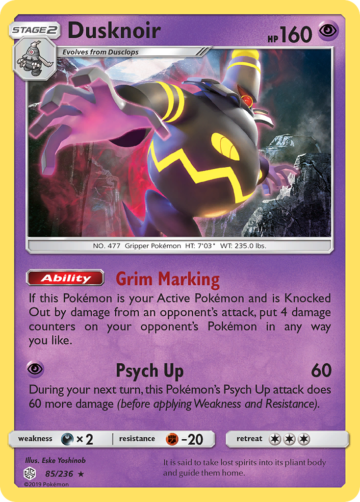 Dusknoir (85/236) [Sun & Moon: Cosmic Eclipse] | Anubis Games and Hobby