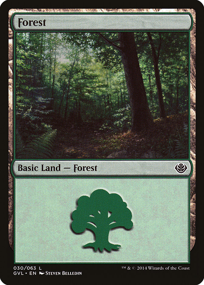 Forest (30) (Garruk vs. Liliana) [Duel Decks Anthology] | Anubis Games and Hobby