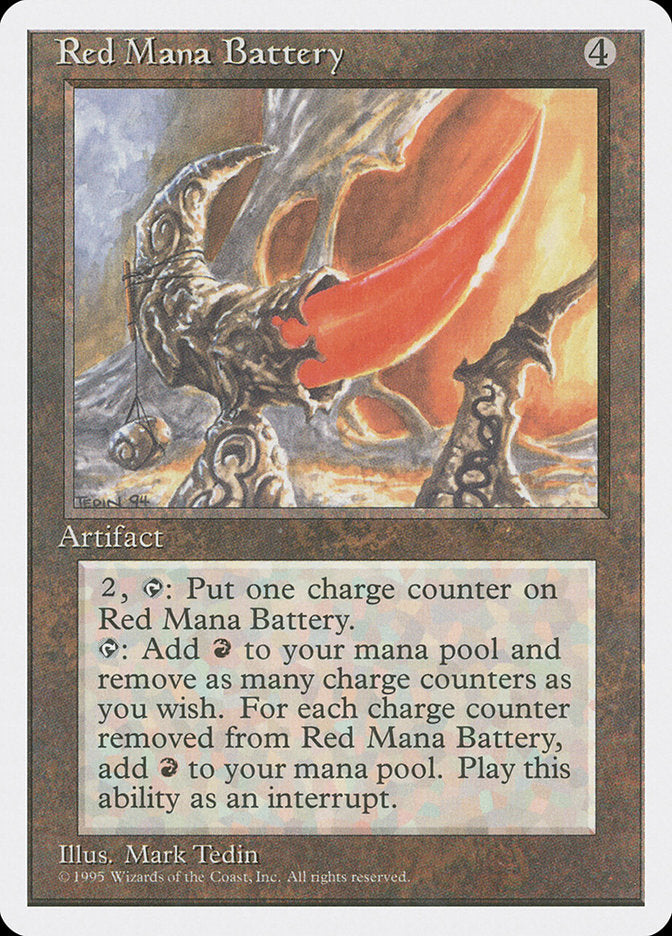 Red Mana Battery [Fourth Edition] | Anubis Games and Hobby