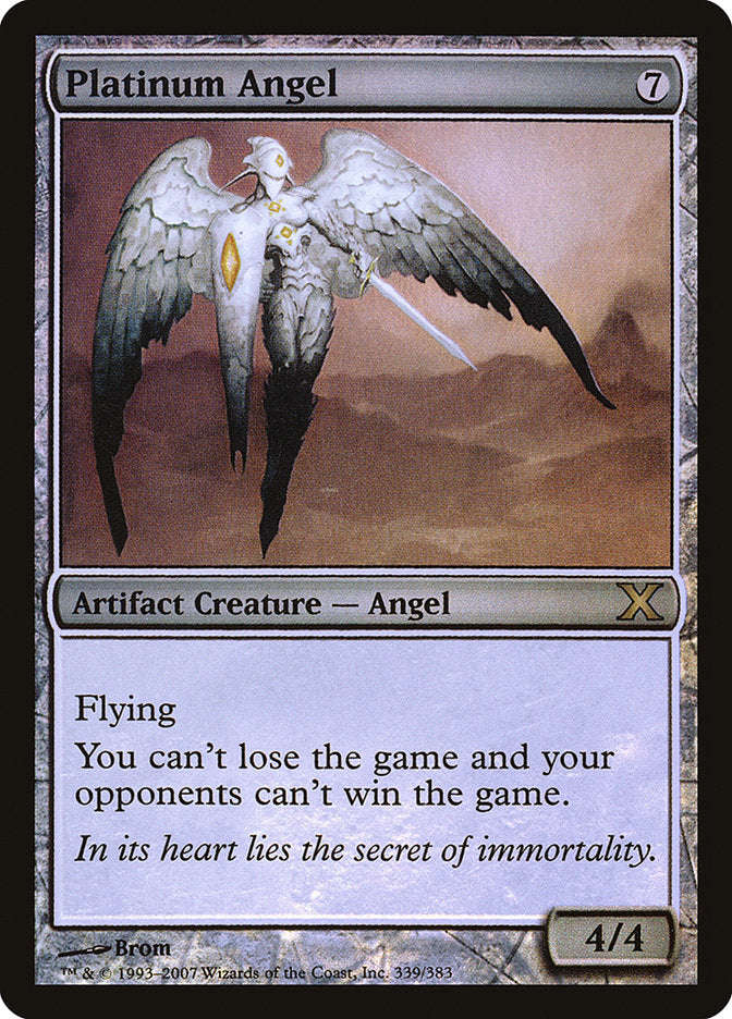 Platinum Angel (Premium Foil) [Tenth Edition] | Anubis Games and Hobby