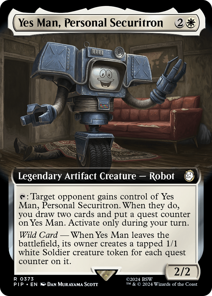 Yes Man, Personal Securitron (Extended Art) [Fallout] | Anubis Games and Hobby