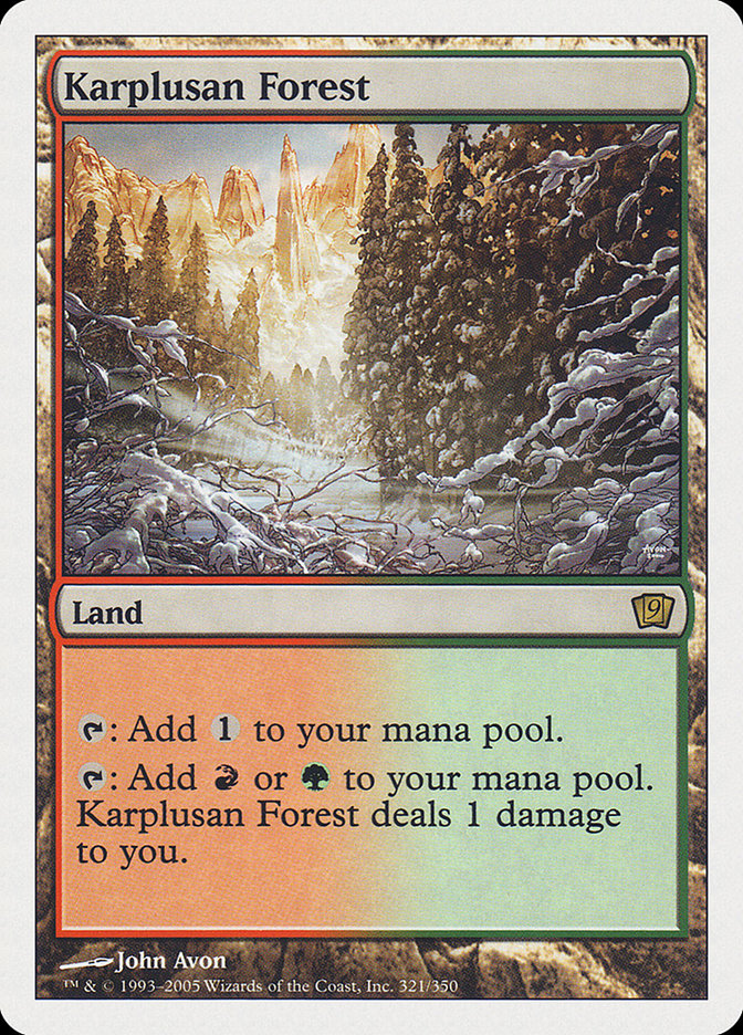 Karplusan Forest [Ninth Edition] | Anubis Games and Hobby