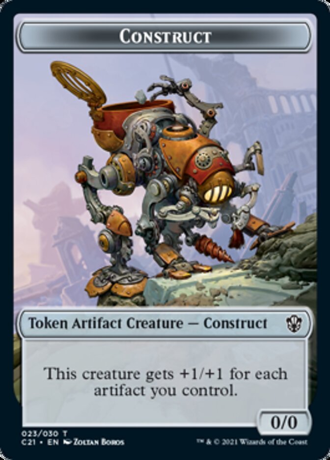 Copy // Construct (030) Double-Sided Token [Commander 2021 Tokens] | Anubis Games and Hobby