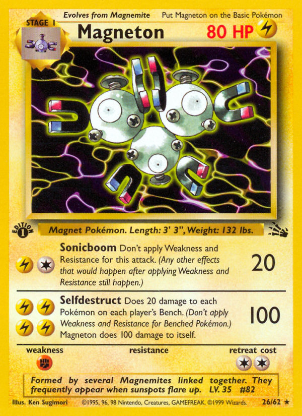 Magneton (26/62) [Fossil 1st Edition] | Anubis Games and Hobby