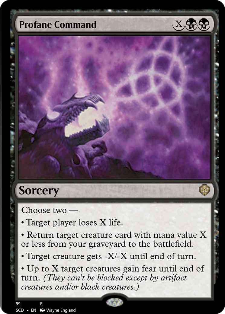 Profane Command [Starter Commander Decks] | Anubis Games and Hobby