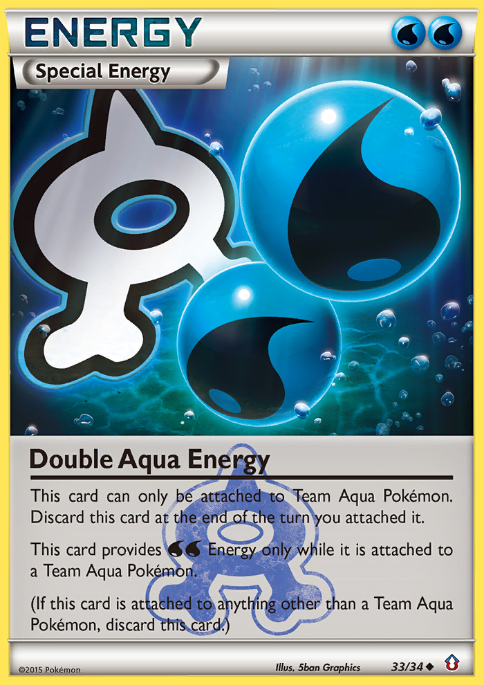 Double Aqua Energy (33/34) [XY: Double Crisis] | Anubis Games and Hobby