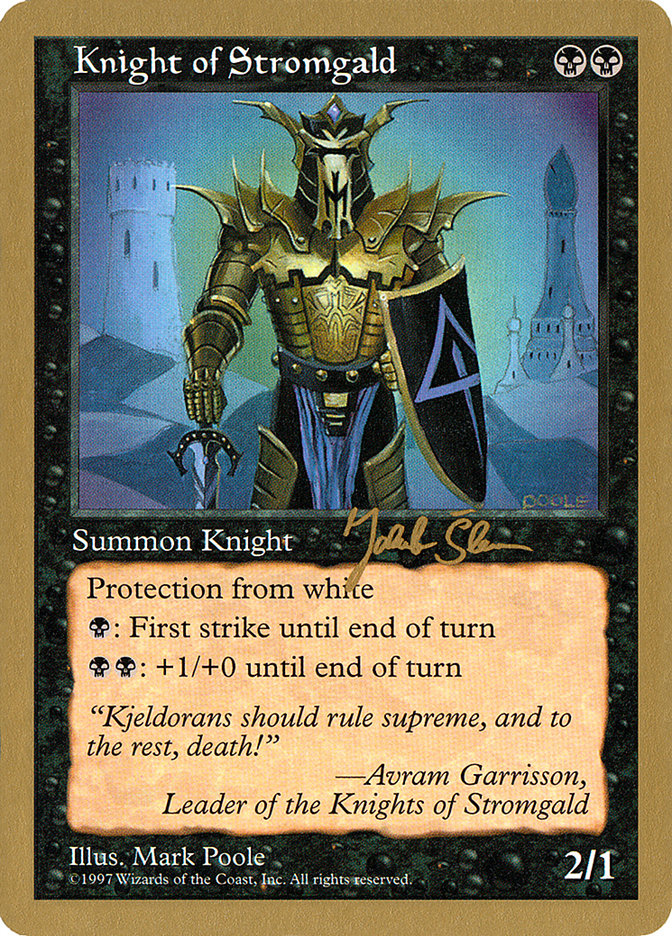 Knight of Stromgald (Jakub Slemr) [World Championship Decks 1997] | Anubis Games and Hobby