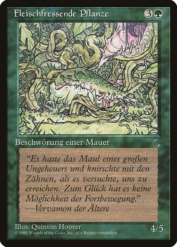 Carnivorous Plant (German) - "Fleischfressende Pflanze" [Renaissance] | Anubis Games and Hobby