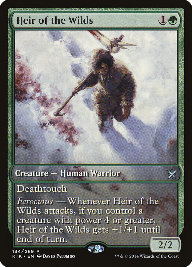 Heir of the Wilds (Game Day) (Extended Art) [Khans of Tarkir Promos] | Anubis Games and Hobby