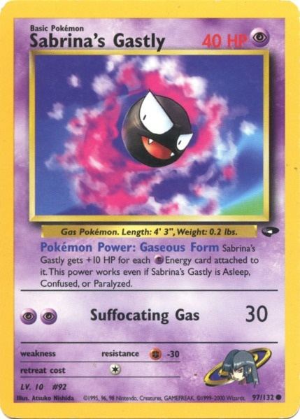 Sabrina's Gastly (97/132) [Gym Challenge Unlimited] | Anubis Games and Hobby