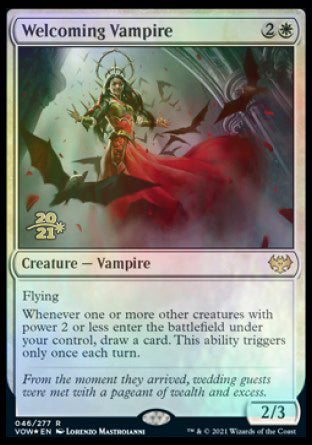 Welcoming Vampire [Innistrad: Crimson Vow Prerelease Promos] | Anubis Games and Hobby