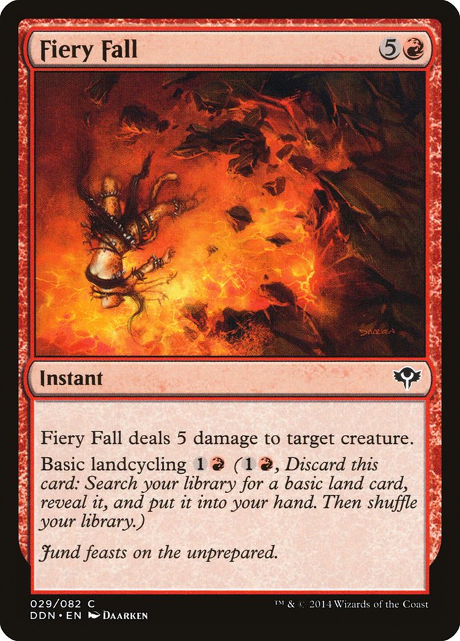 Fiery Fall [Duel Decks: Speed vs. Cunning] | Anubis Games and Hobby