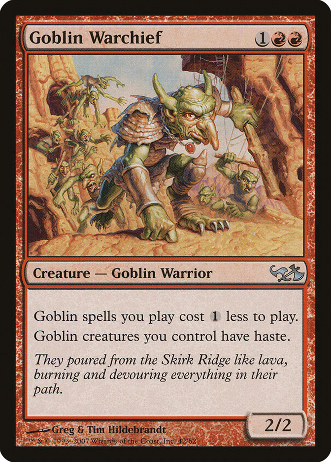 Goblin Warchief [Duel Decks: Elves vs. Goblins] | Anubis Games and Hobby