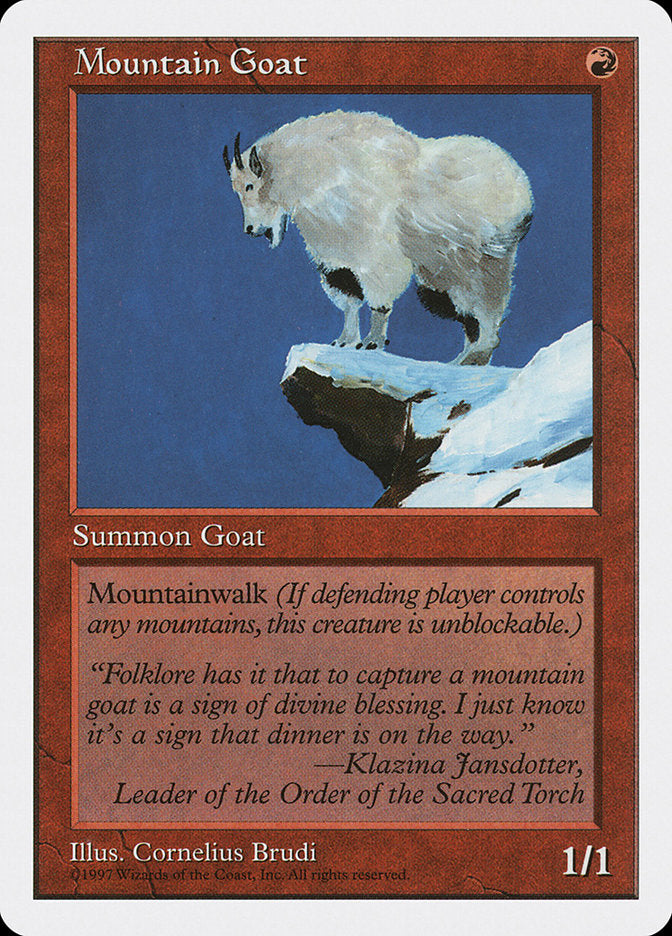 Mountain Goat [Fifth Edition] | Anubis Games and Hobby