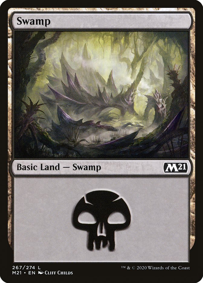 Swamp (267) [Core Set 2021] | Anubis Games and Hobby