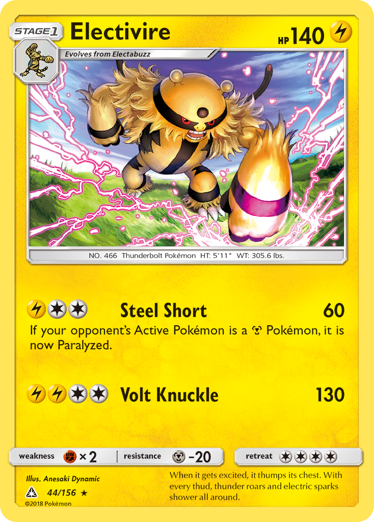 Electivire (44/156) [Sun & Moon: Ultra Prism] | Anubis Games and Hobby