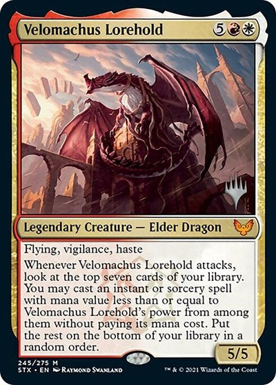 Velomachus Lorehold (Promo Pack) [Strixhaven: School of Mages Promos] | Anubis Games and Hobby