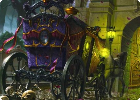 Honeymoon Hearse Art Card [Innistrad: Crimson Vow Art Series] | Anubis Games and Hobby