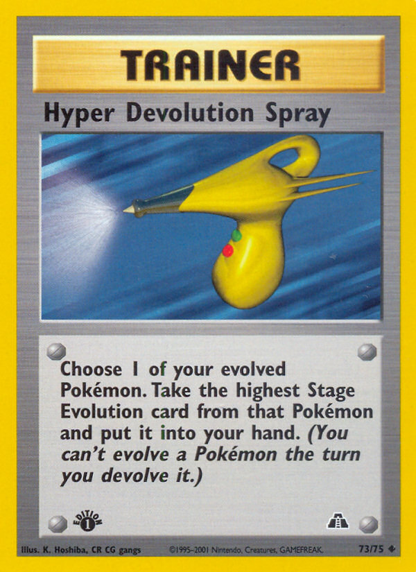 Hyper Devolution Spray (73/75) [Neo Discovery 1st Edition] | Anubis Games and Hobby