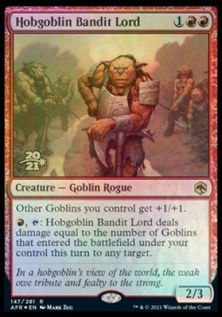 Hobgoblin Bandit Lord [Dungeons & Dragons: Adventures in the Forgotten Realms Prerelease Promos] | Anubis Games and Hobby