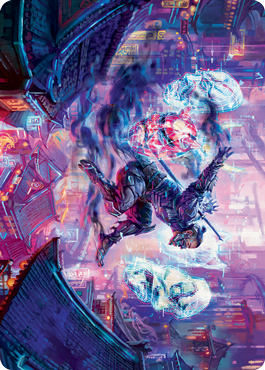 Thousand-Faced Shadow Art Card [Kamigawa: Neon Dynasty Art Series] | Anubis Games and Hobby